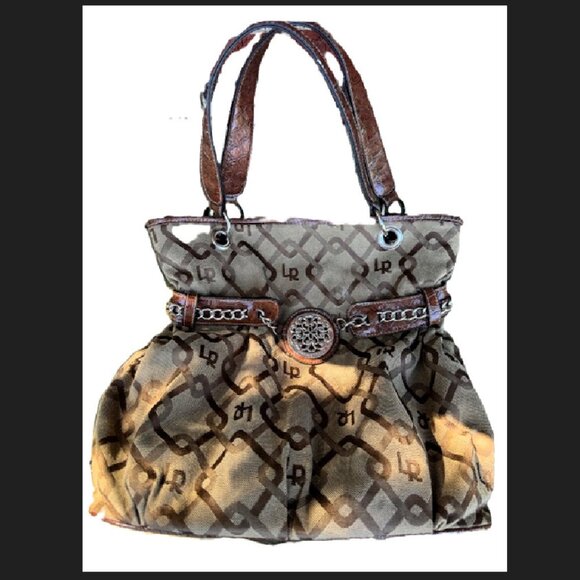 Ladies LR LineaR Brown Purse With Inner Compartment & Magnet Closure Preowned - Picture 1 of 9